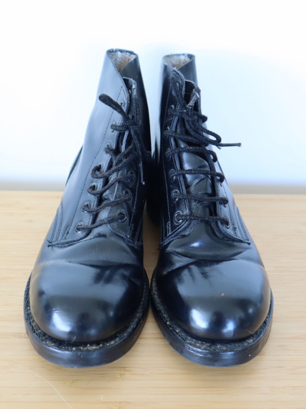 Vintage H.H. Brown Biltrite Steel Toe Combat Boots, Size 7D